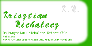 krisztian michalecz business card